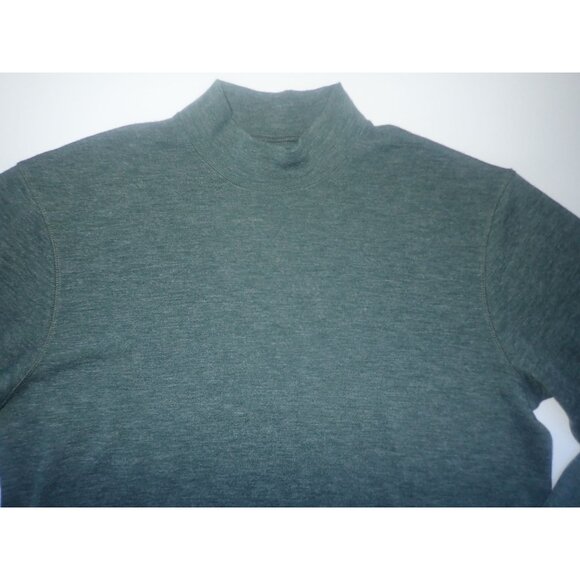 Rail Riders Mock Neck Sweater‎ Shirt Mens L Green Knit casual Gorpcore - Picture 2 of 5
